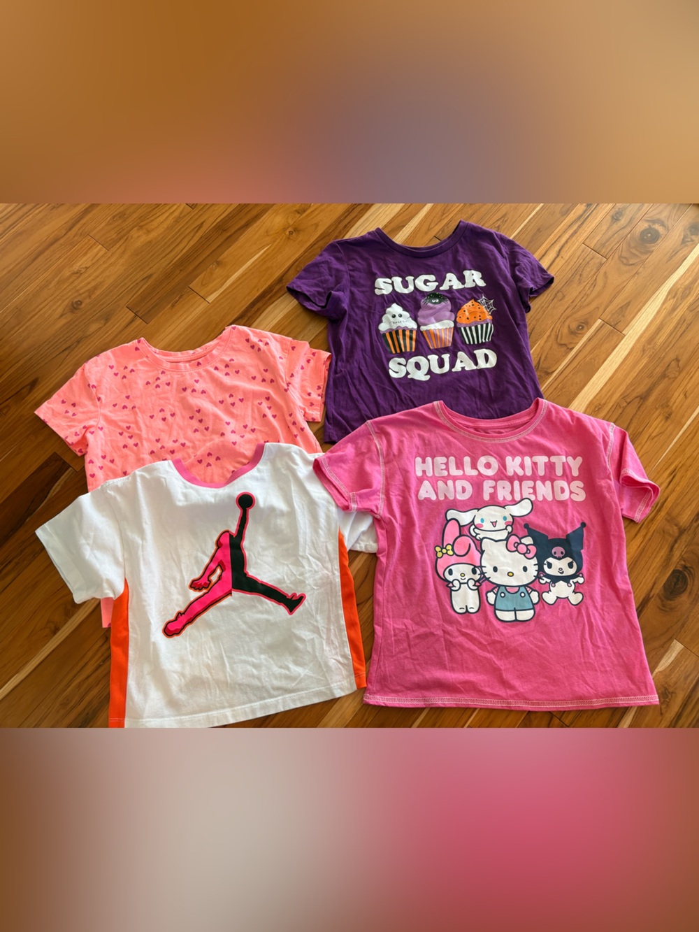 4 tshirts for girls size 10/12